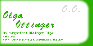 olga ottinger business card